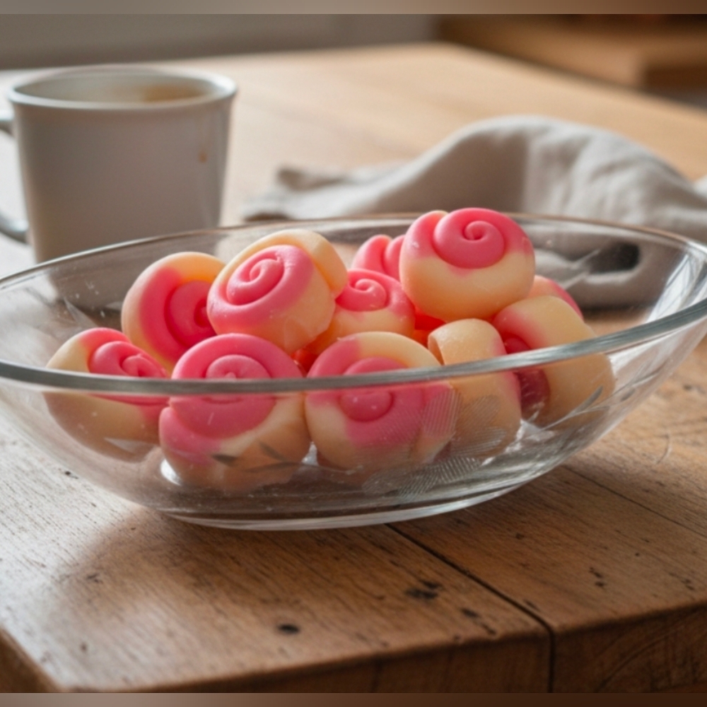 Strawberry Cheese Cake Cinnamon Rolls Soy Wax Melts Handmade Scented Home Decor